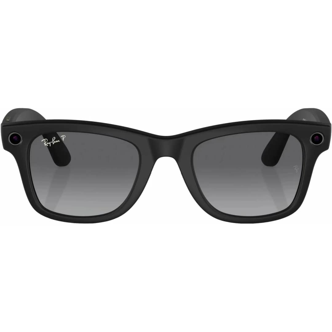 Умные очки Ray-Ban Wayfarer Matte Black Polar L Gradient Graphite — фото 3
