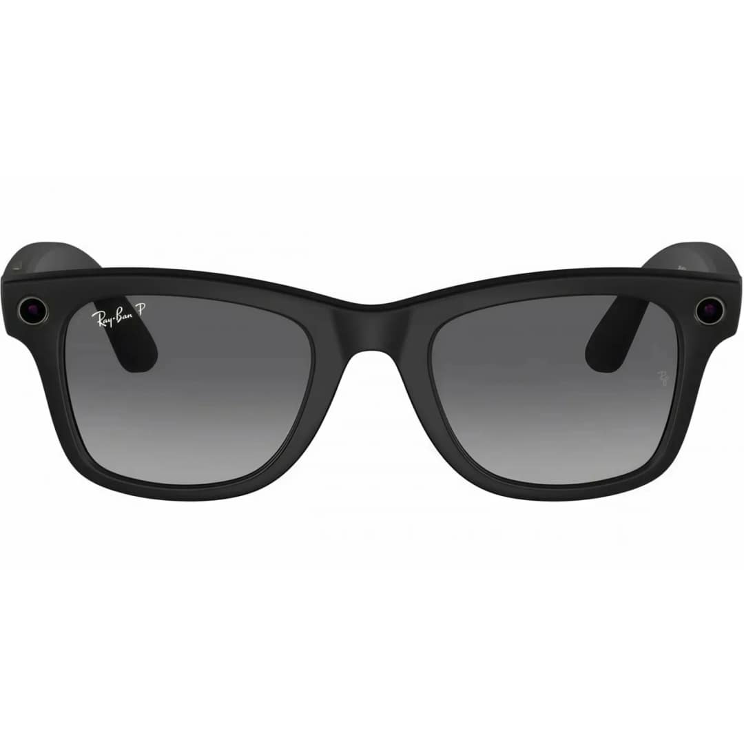 Умные очки Ray-Ban Wayfarer Matte Black Polar M Gradient Graphite — фото 3