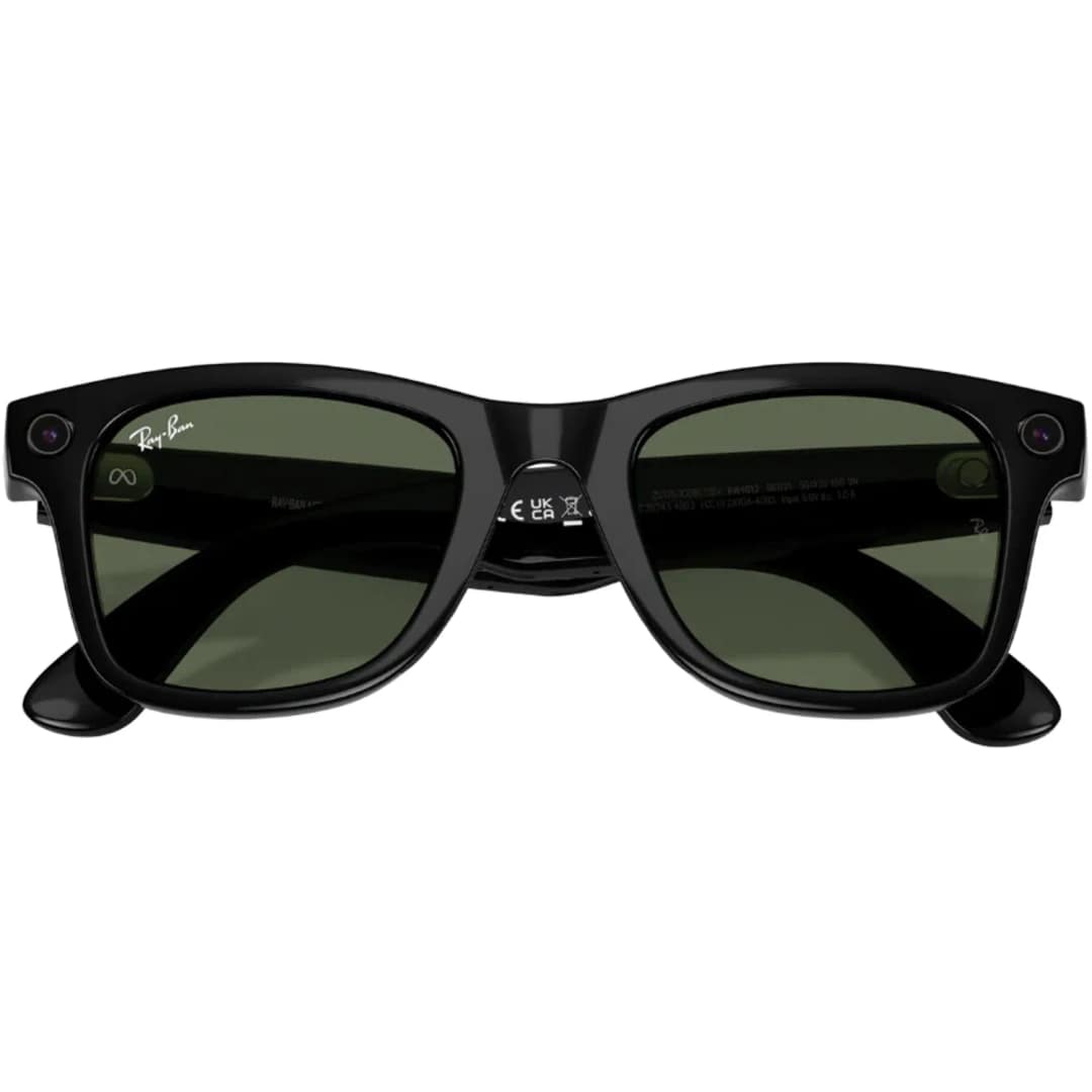 Умные очки Ray-Ban Wayfarer Shiny Black G-15 M Green — фото 2