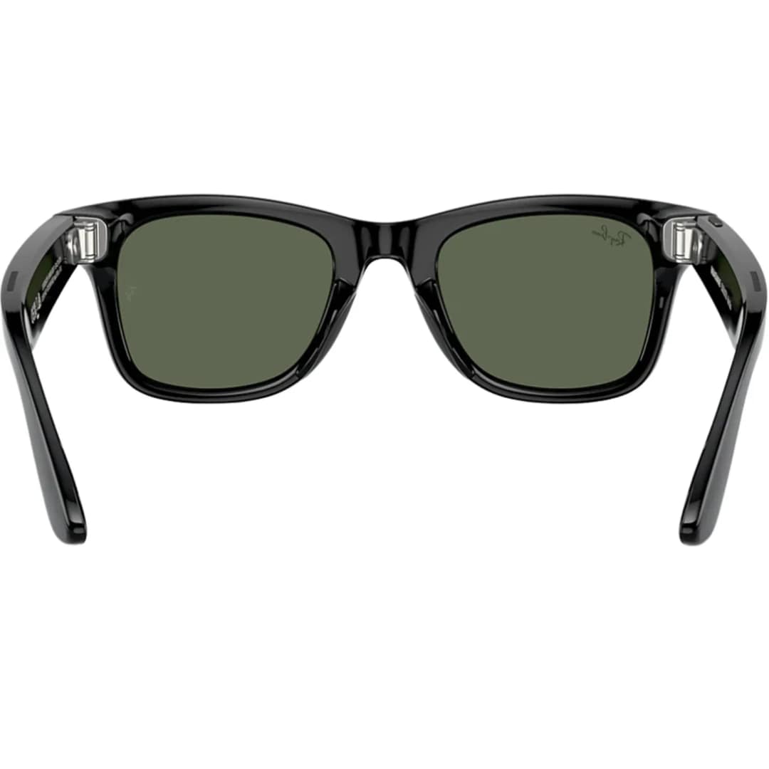 Умные очки Ray-Ban Wayfarer Shiny Black G-15 M Green — фото 3
