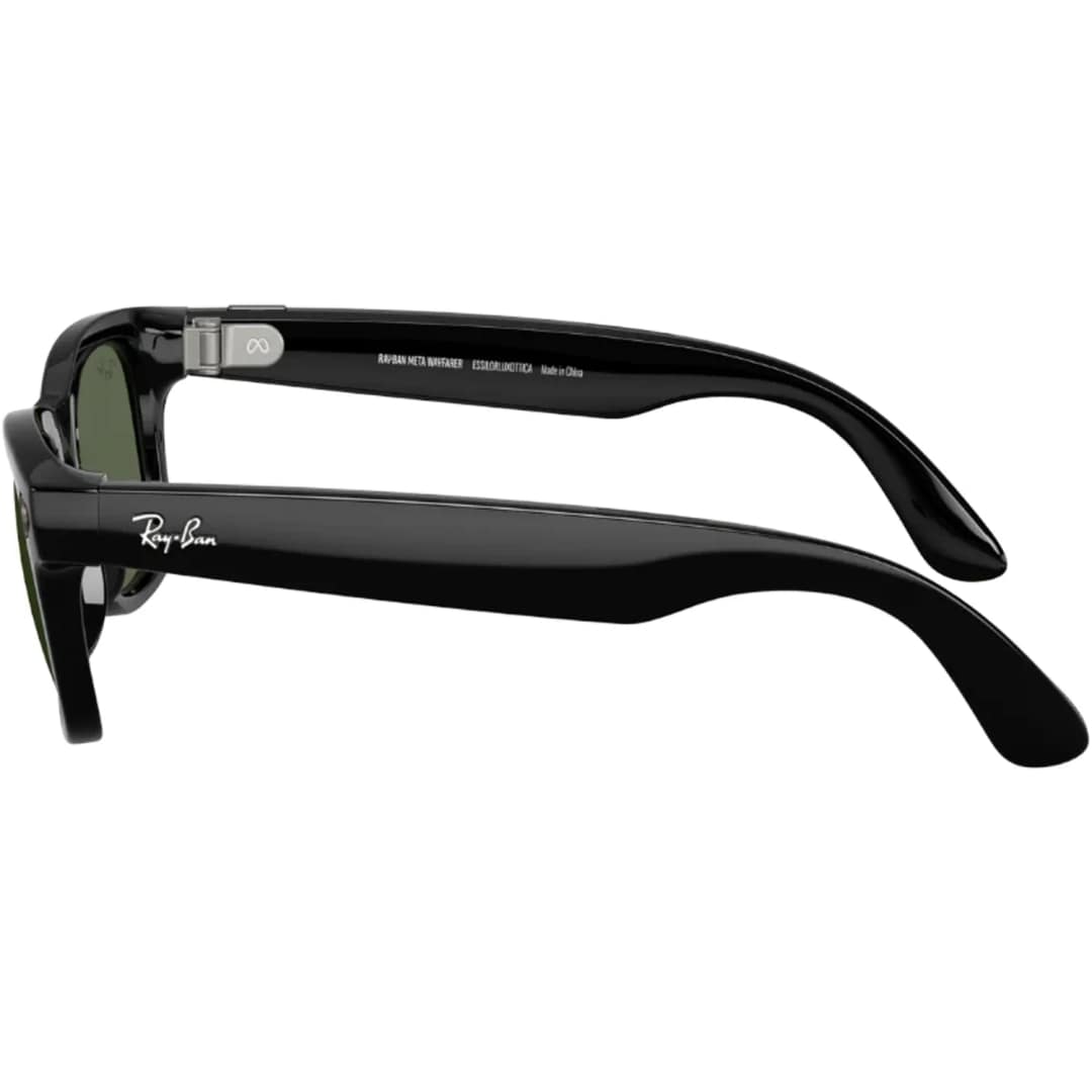 Умные очки Ray-Ban Wayfarer Shiny Black G-15 M Green — фото 4