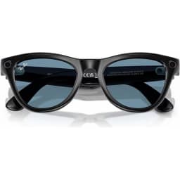 Умные очки Ray-Ban Skyler Shiny Black Transitions M, Cerulean Blue — фото 3