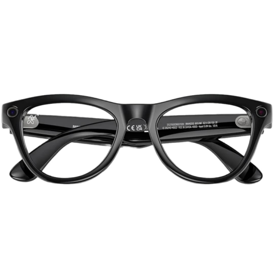 Умные очки Ray-Ban Skyler Shiny Black Transitions M, Cerulean Blue — фото 4