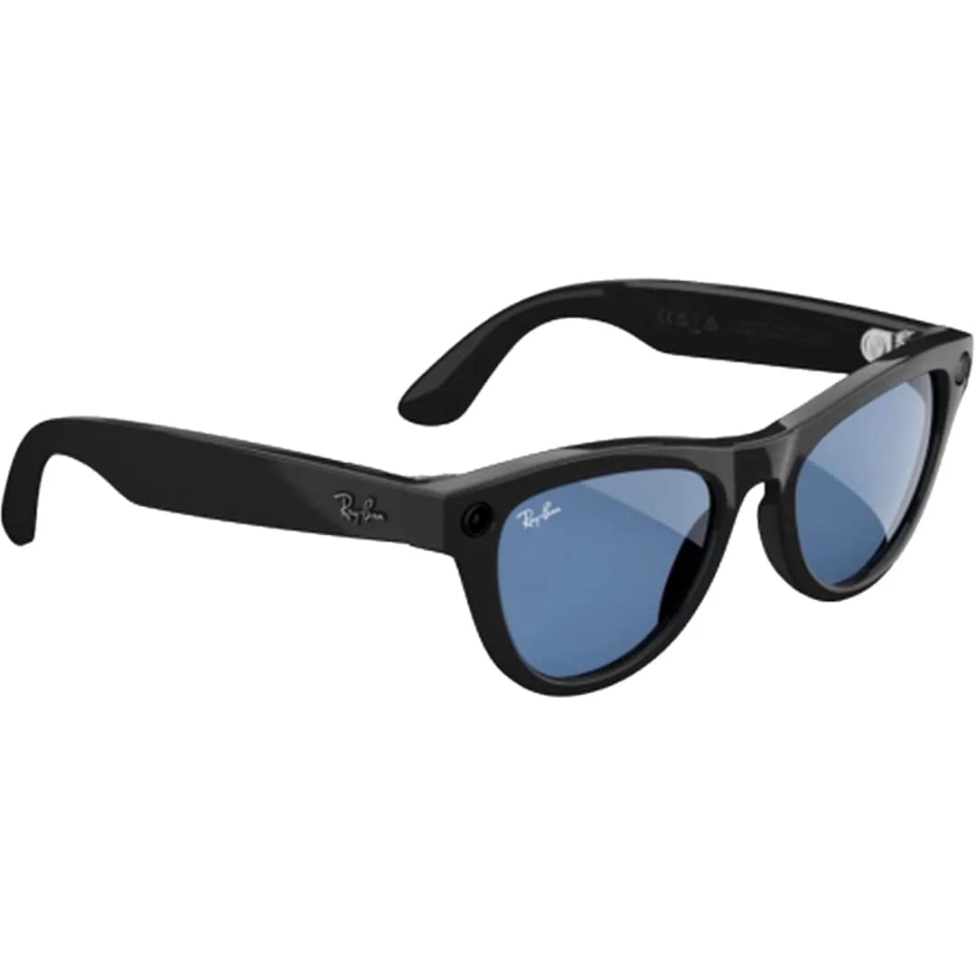 Умные очки Ray-Ban Skyler Shiny Black Transitions M, Cerulean Blue — фото 6