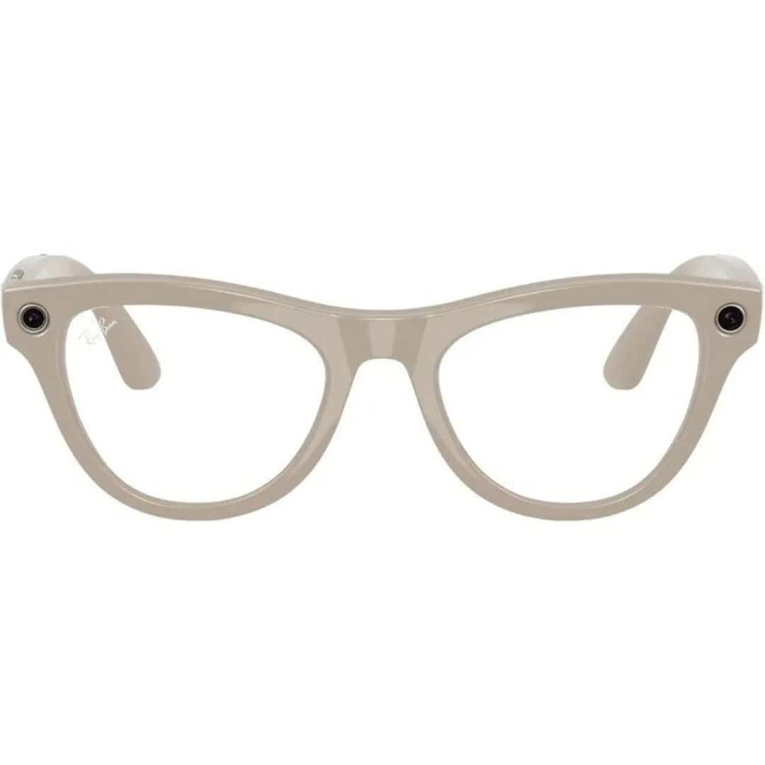 Умные очки Ray-Ban Skyler Shiny Chalky Gray Transitions M Sapphire — фото 4