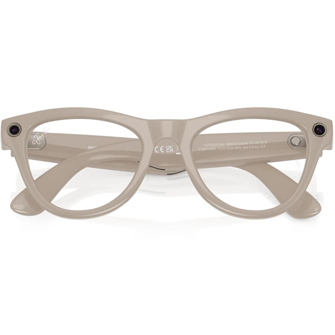 Умные очки Ray-Ban Skyler Shiny Chalky Gray Transitions M Sapphire — фото 6