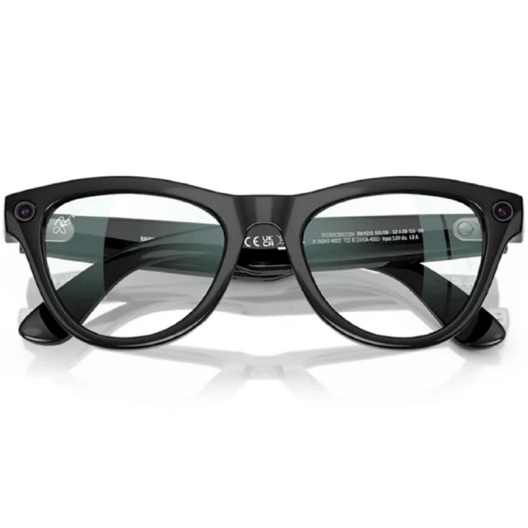 Умные очки Ray-Ban Skyler Shiny Black M, Clear — фото 4