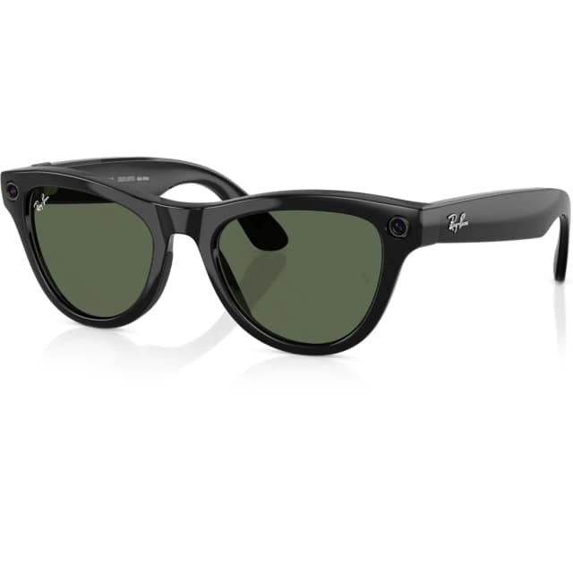 Умные очки Ray-Ban Skyler Shiny Black M, Green