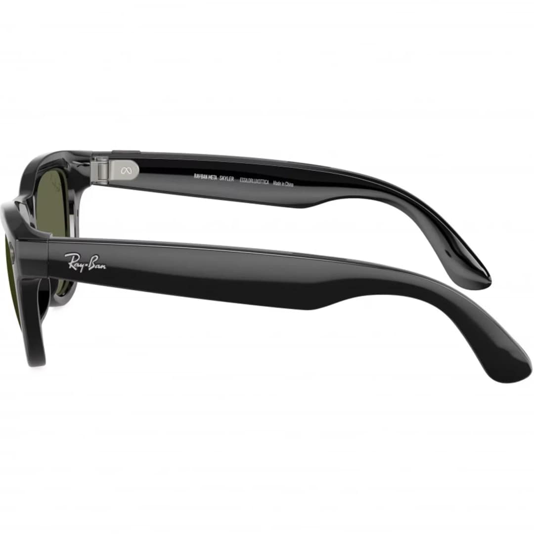 Умные очки Ray-Ban Skyler Shiny Black M, Green — фото 3