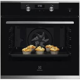 Электрический духовой шкаф Electrolux KODEH70X Black Stainless Steel — фото 1