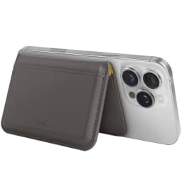 Картхолдер Uniq Lyden DS RFID-Blocking Magnetic Wallet, Gray/Canary Yellow — фото 3