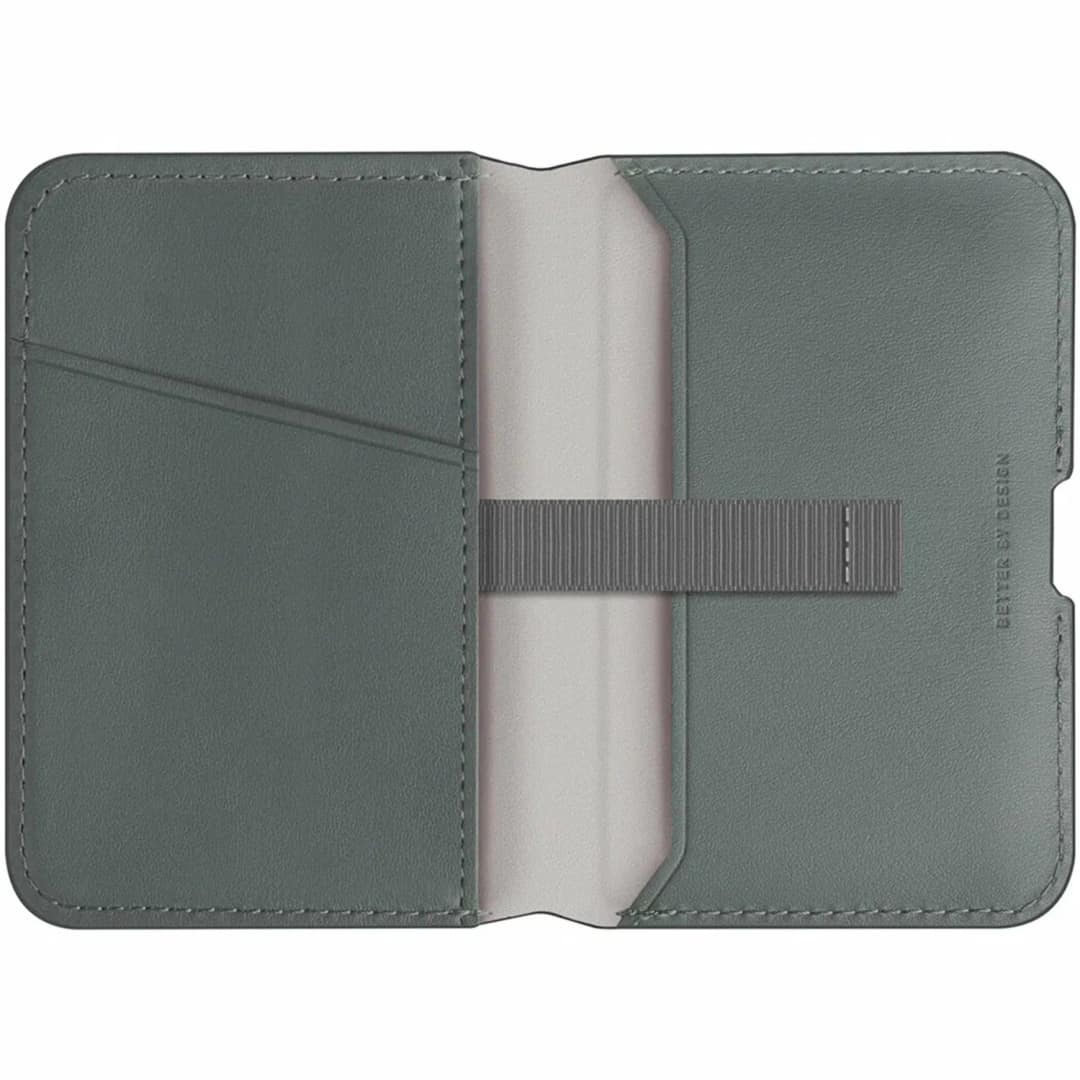 Картхолдер Uniq Lyden DS RFID-Blocking Magnetic Wallet, Lichen Green/Ivory — фото 2