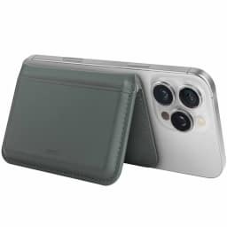 Картхолдер Uniq Lyden DS RFID-Blocking Magnetic Wallet, Lichen Green/Ivory — фото 3