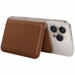 Картхолдер Uniq Lyden DS RFID-Blocking Magnetic Wallet, Caramel/Ivory — фото 3