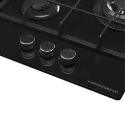 Газовая варочная панель Kuppersberg FG 40 B Black Glass — фото 3