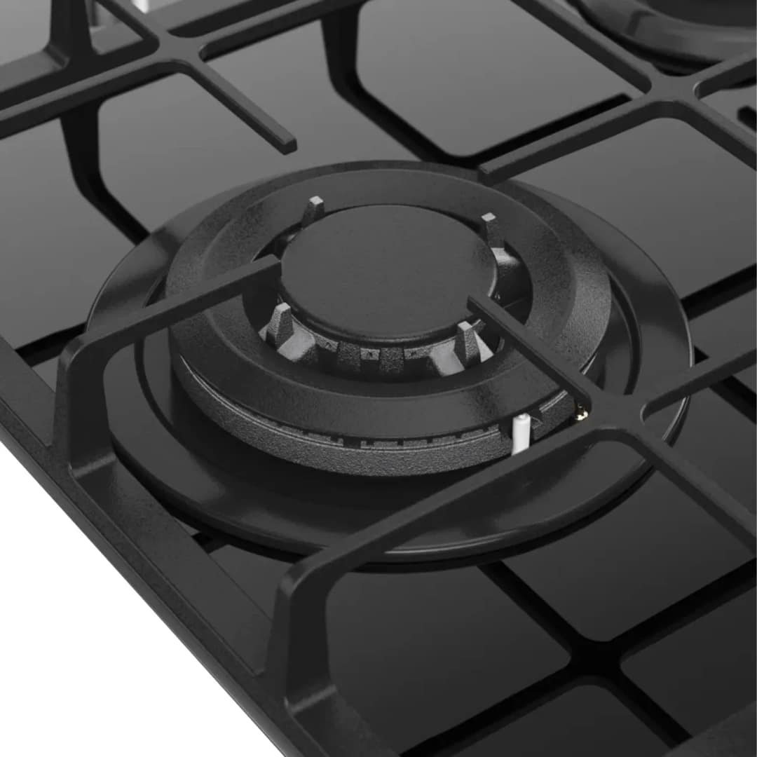 Газовая варочная панель Kuppersberg FG 40 B Black Glass — фото 4