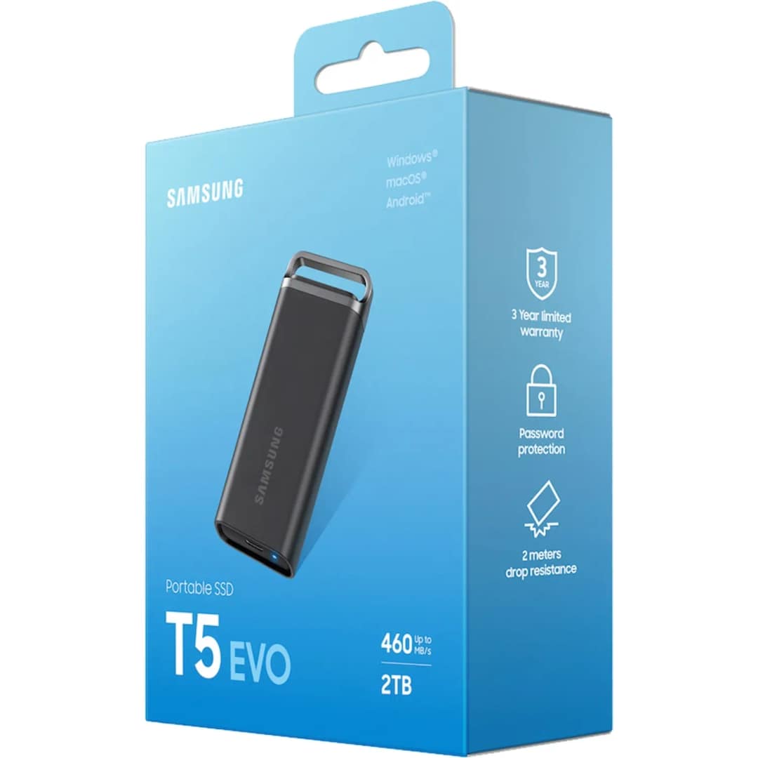Внешний SSD накопитель Samsung T5 EVO USB 3.2 Type-C Black — фото 9