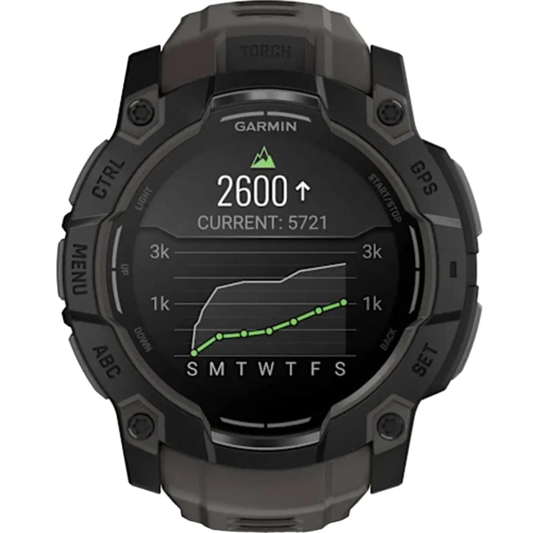 Смарт-часы Garmin Instinct 3 50mm Amoled Black with Charcoal Band — фото 2