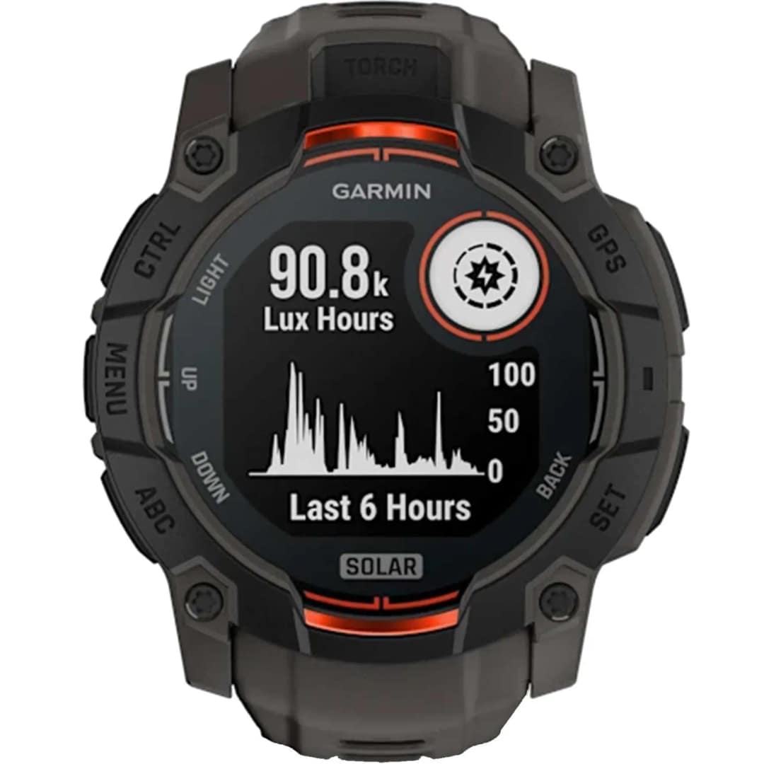 Смарт-часы Garmin Instinct 3 50mm Solar Black with Charcoal Band — фото 2