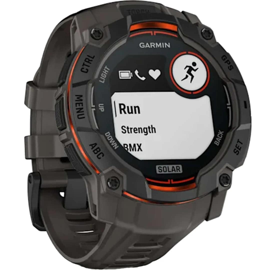 Смарт-часы Garmin Instinct 3 50mm Solar Black with Charcoal Band — фото 3