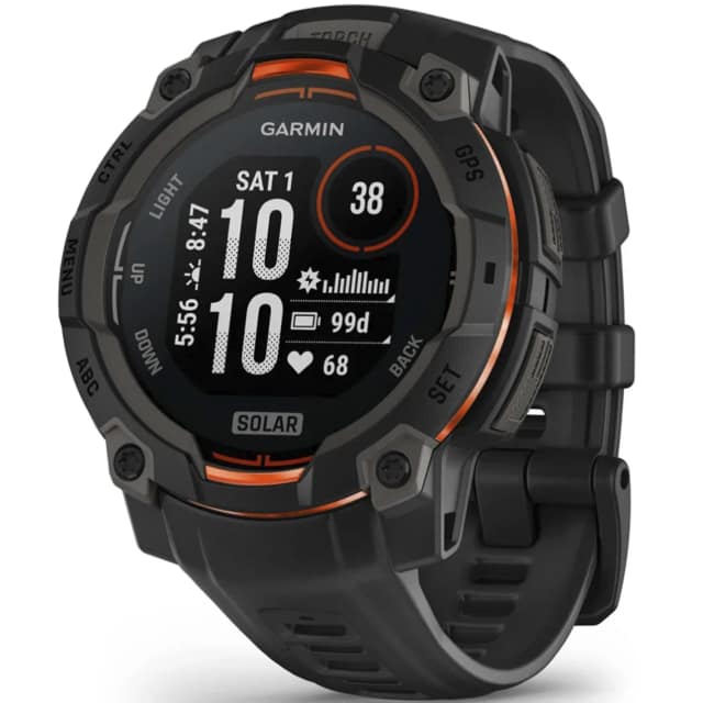 Смарт-часы Garmin Instinct 3 45mm Solar Black with Black Band