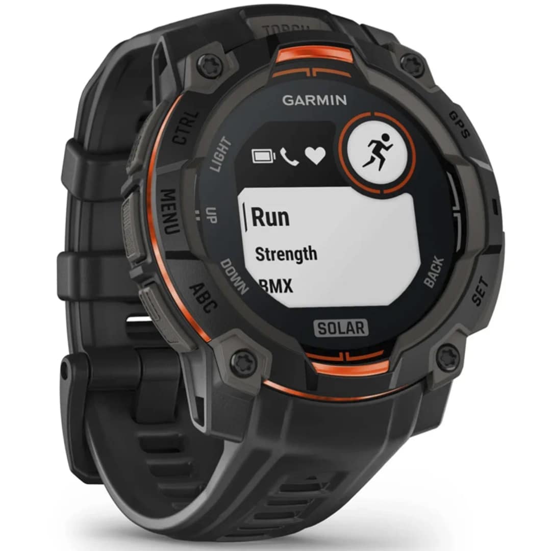 Смарт-часы Garmin Instinct 3 45mm Solar Black with Black Band — фото 3