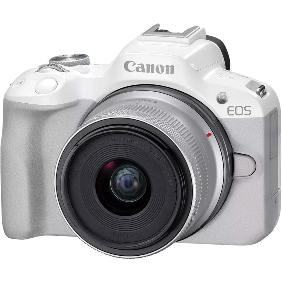 Фотоаппарат Canon EOS R50 Kit RF-S 18-45mm, White — фото 2