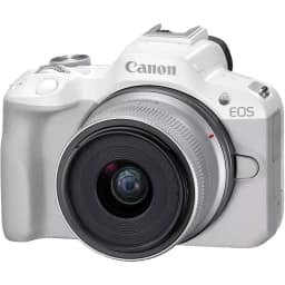 Фотоаппарат Canon EOS R50 Kit RF-S 18-45mm, White — фото 2
