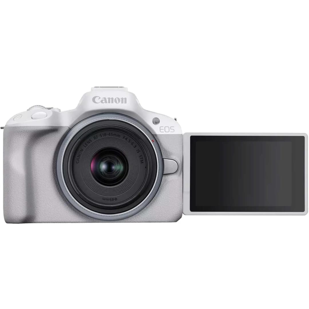 Фотоаппарат Canon EOS R50 Kit RF-S 18-45mm, White — фото 4