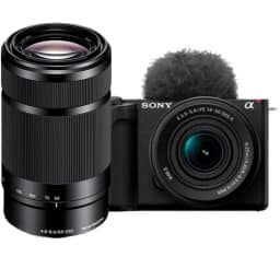 Фотоаппарат со сменной оптикой Sony Alpha ZV-E10 II Kit 16-50mm 55-210mm Black — фото 1