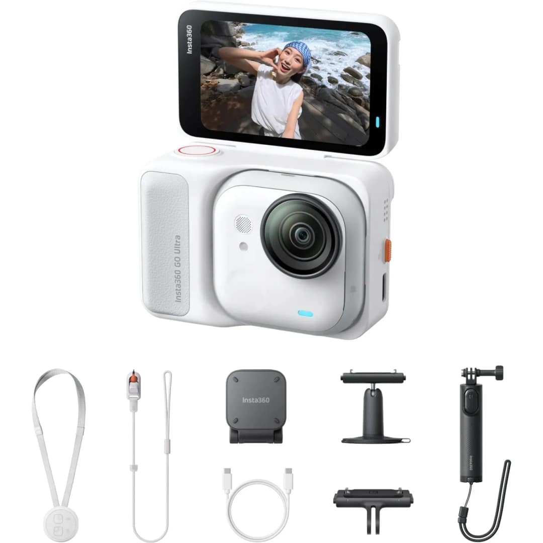 Экшн-камера Insta360 GO Ultra Creator Bundle, Arctic White — фото 2