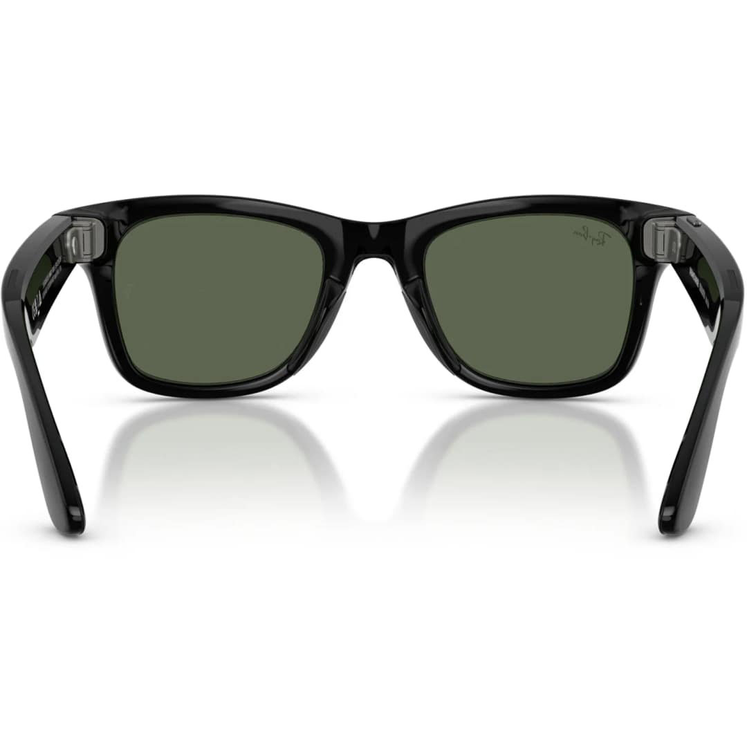 Умные очки Ray-Ban Wayfarer Shiny Black G-15 L Green — фото 4