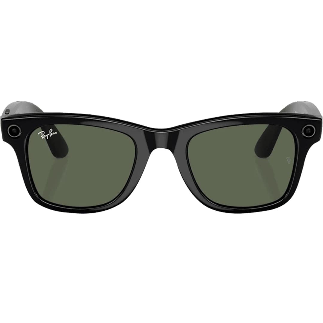 Умные очки Ray-Ban Wayfarer Shiny Black G-15 L Green — фото 2