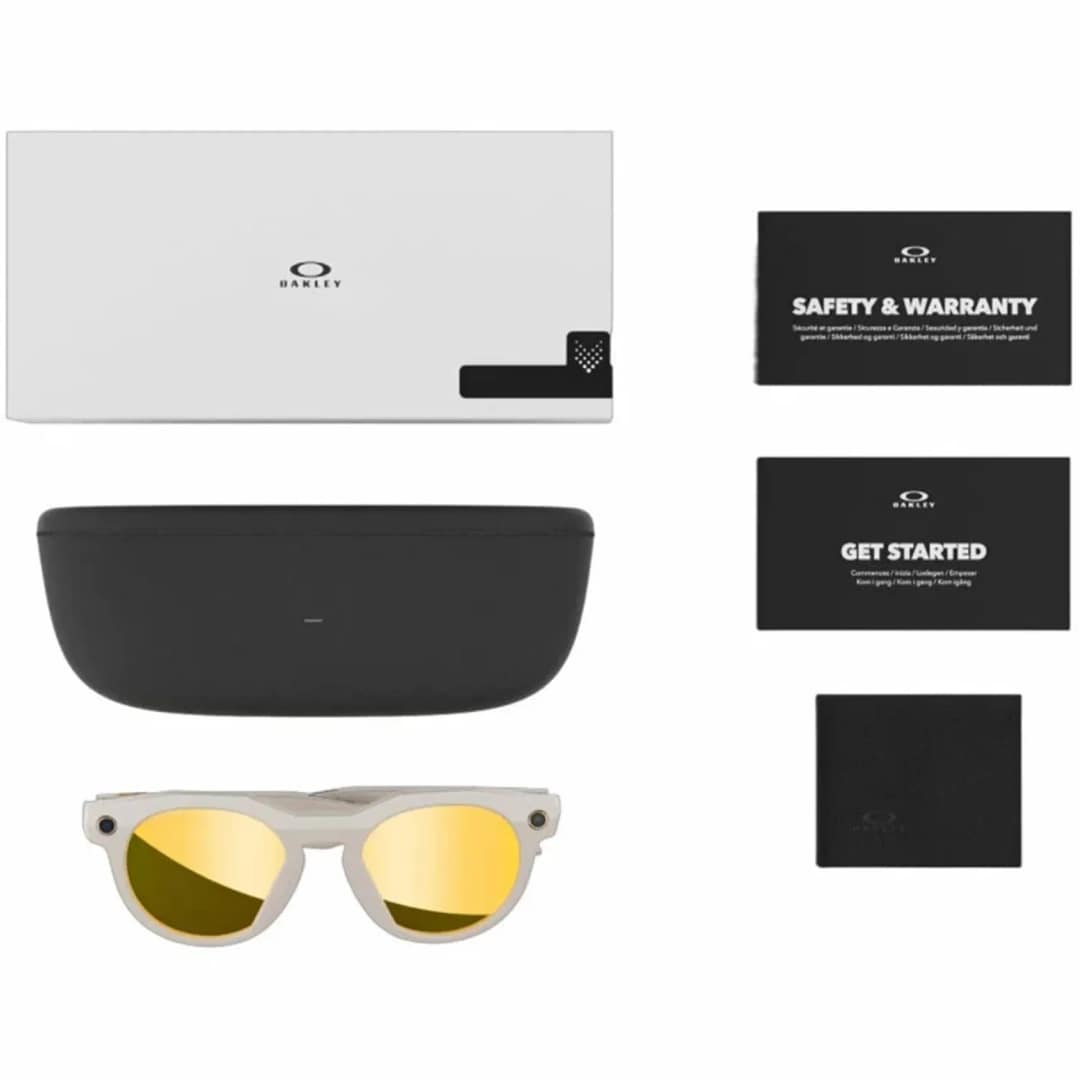 Умные очки Oakley HSTN Prizm Polarized lenses M Warm Grey, 24K — фото 5