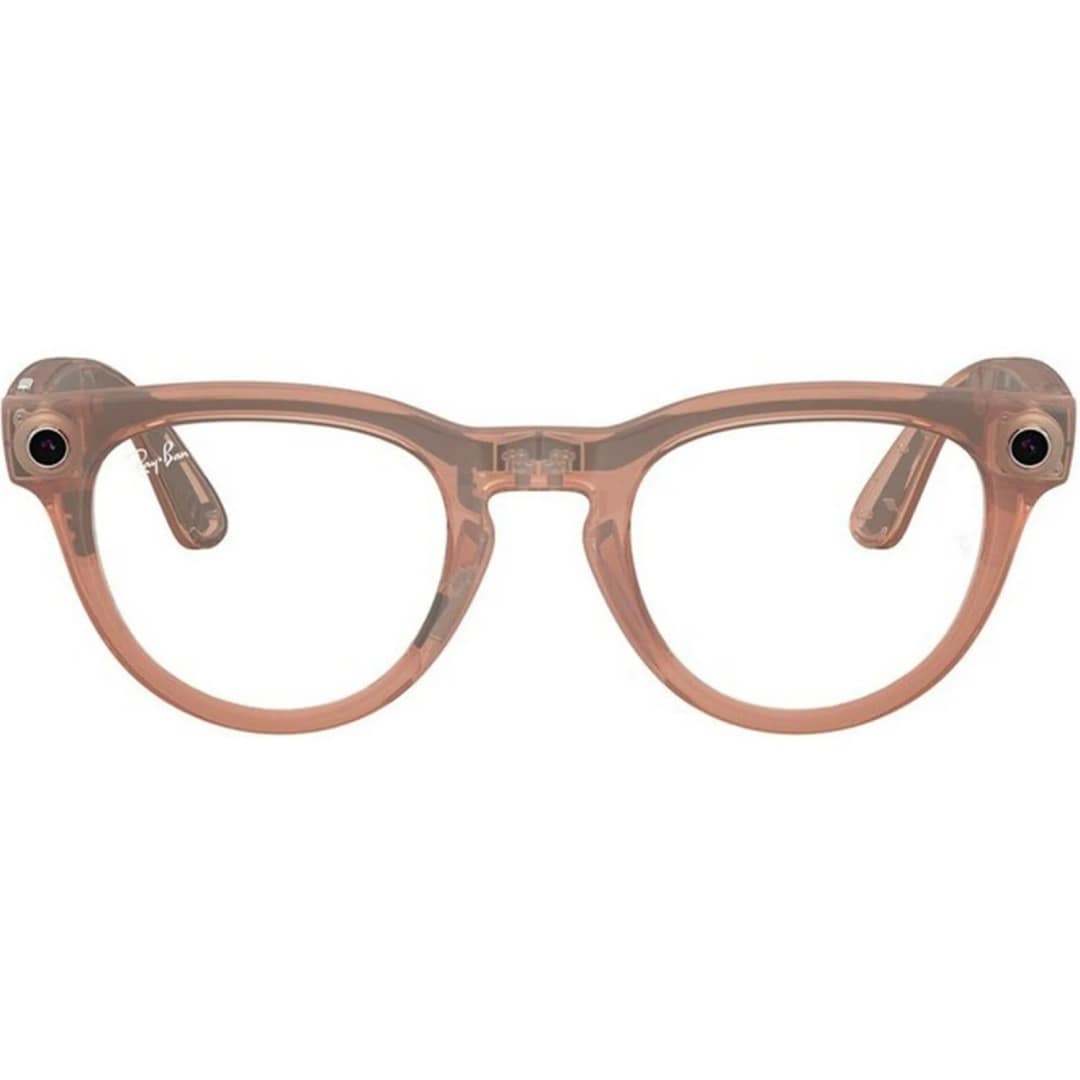 Умные очки Ray-Ban Headliner Matte Peach Transitions M Grey — фото 5