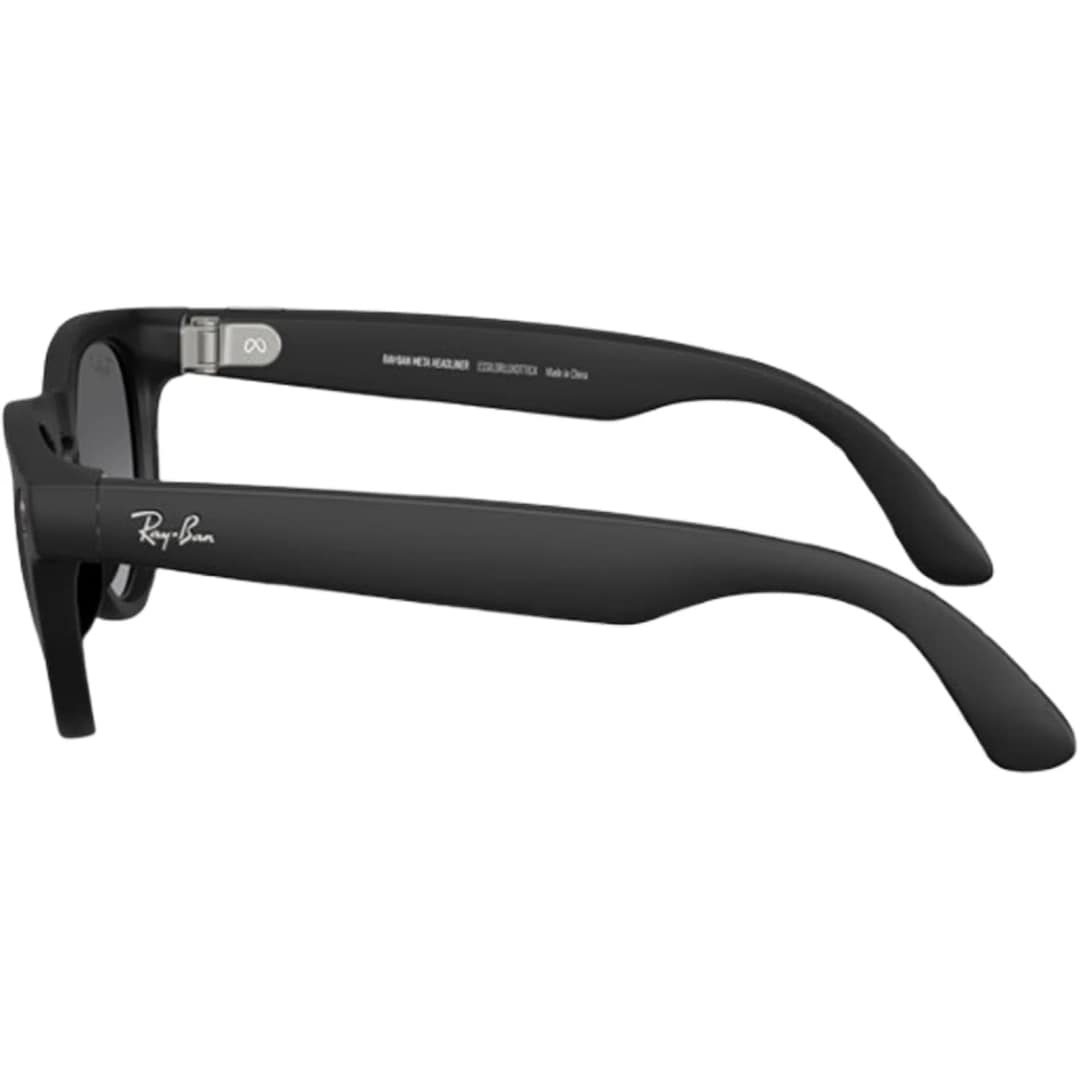 Умные очки Ray-Ban Headliner Matte Black Polar Gradient M Graphite — фото 3