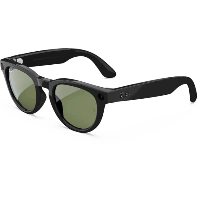 Умные очки Ray-Ban Headliner Shiny Black G-15 M Green