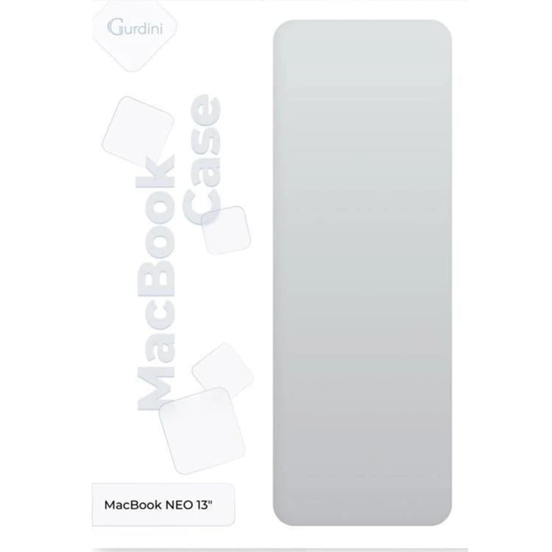 Чехол-накладка Gurdini Transparent Ultra Slim Case для Macbook Neo 13, Matte Clear — фото 3