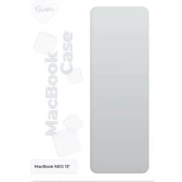 Чехол-накладка Gurdini Transparent Ultra Slim Case для Macbook Neo 13, Matte Clear — фото 3