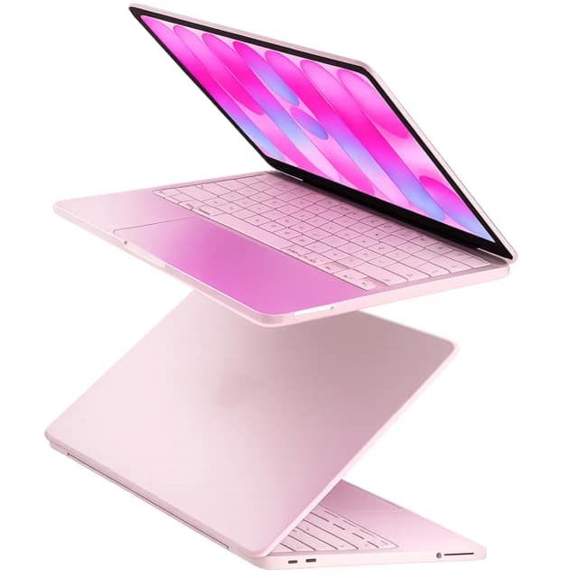 Чехол-накладка Gurdini Transparent Ultra Slim Case для Macbook Neo 13, Pink
