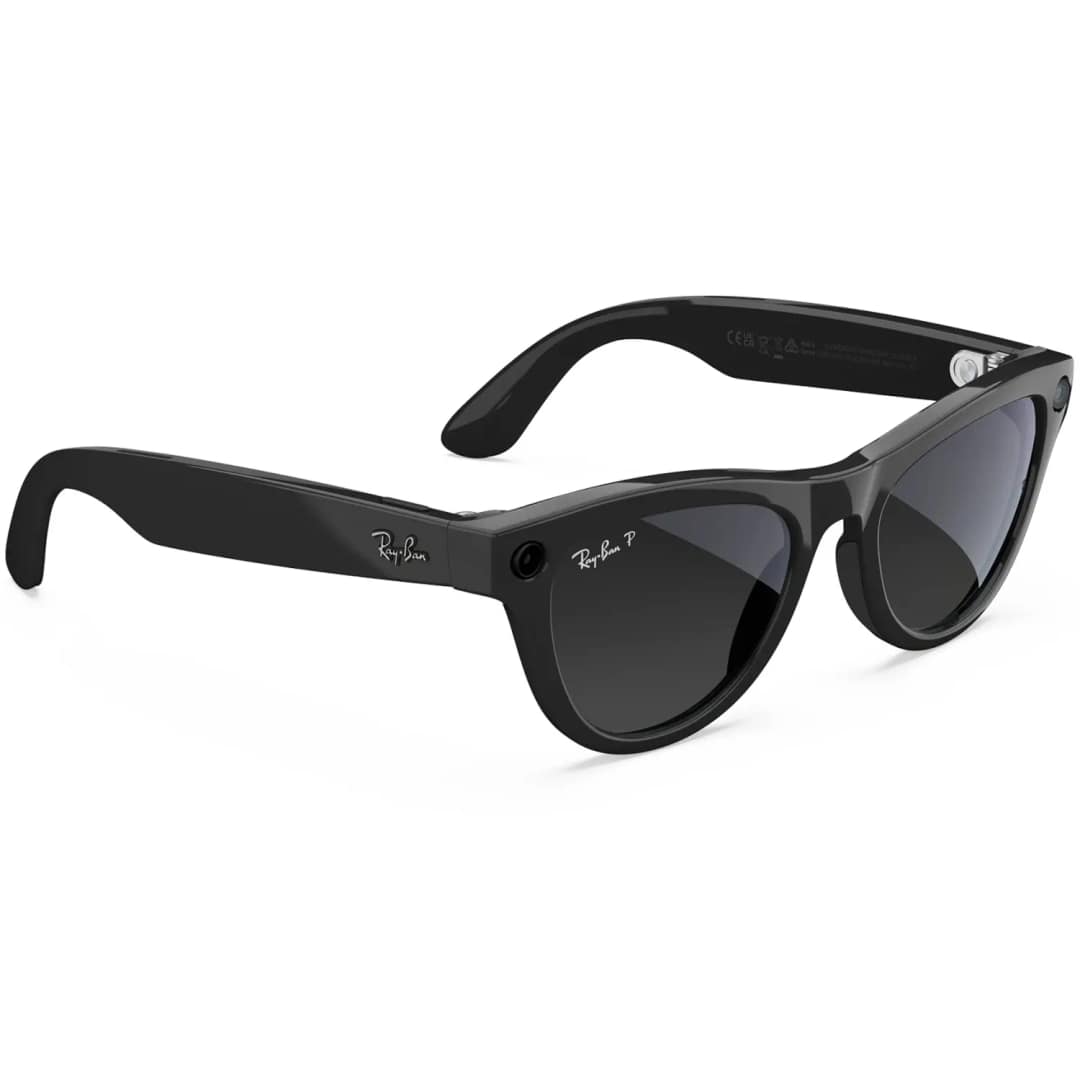 Умные очки Ray-Ban Skyler Shiny Black Polar M Gradient, Graphite — фото 3