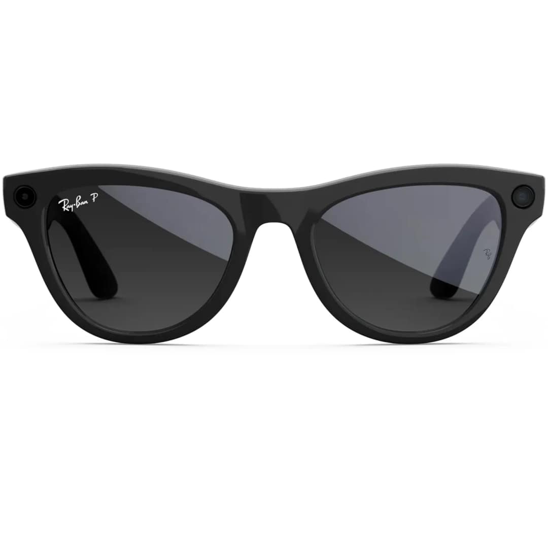 Умные очки Ray-Ban Skyler Shiny Black Polar M Gradient, Graphite — фото 4