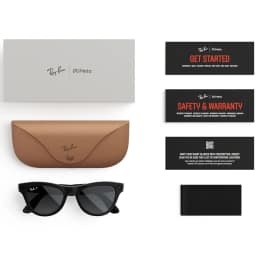 Умные очки Ray-Ban Skyler Shiny Black Polar M Gradient, Graphite — фото 5