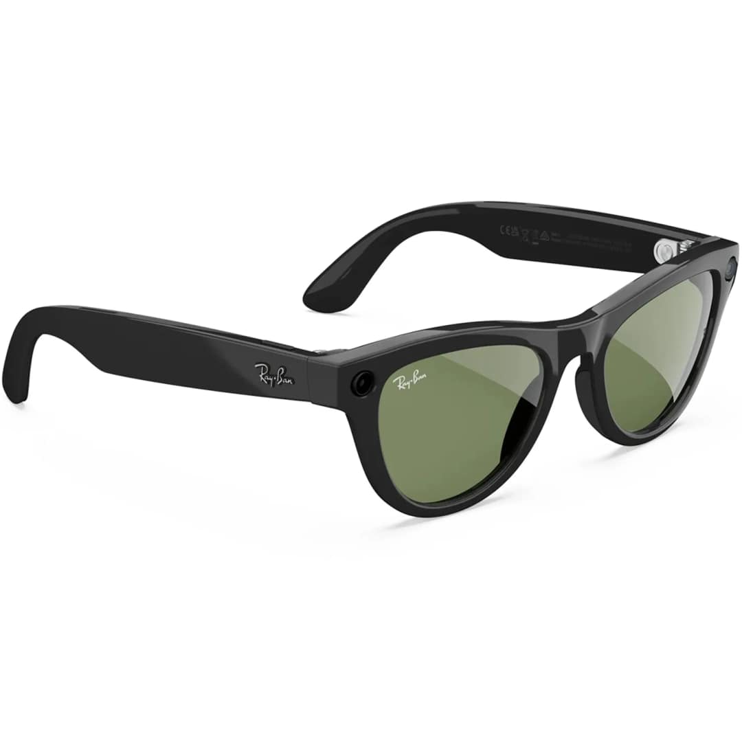 Умные очки Ray-Ban Skyler Shiny Black M, Green — фото 3