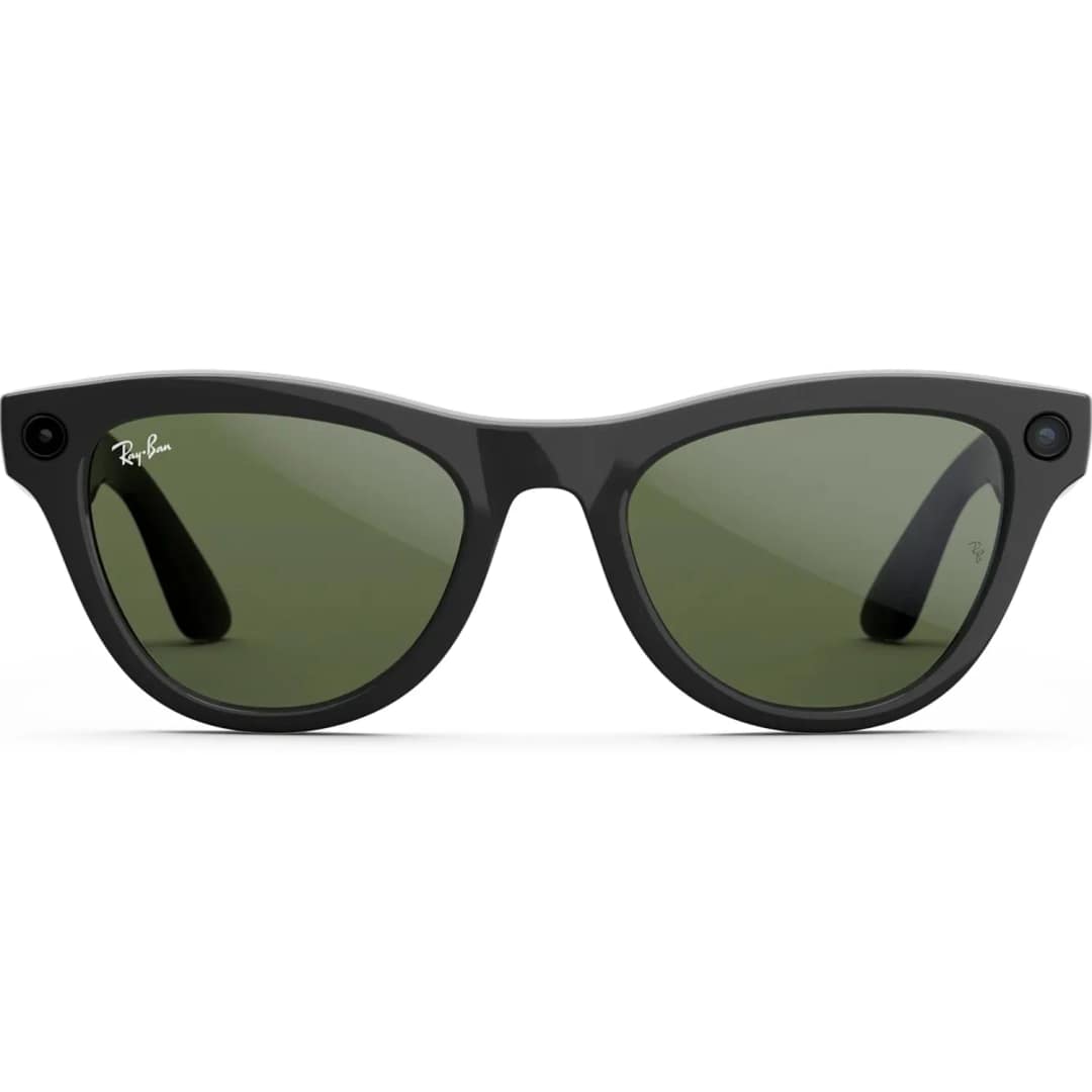Умные очки Ray-Ban Skyler Shiny Black M, Green — фото 4