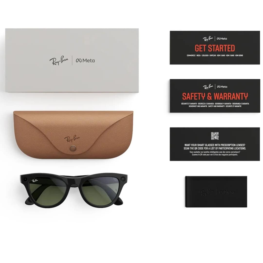 Умные очки Ray-Ban Skyler Shiny Black M, Green — фото 5
