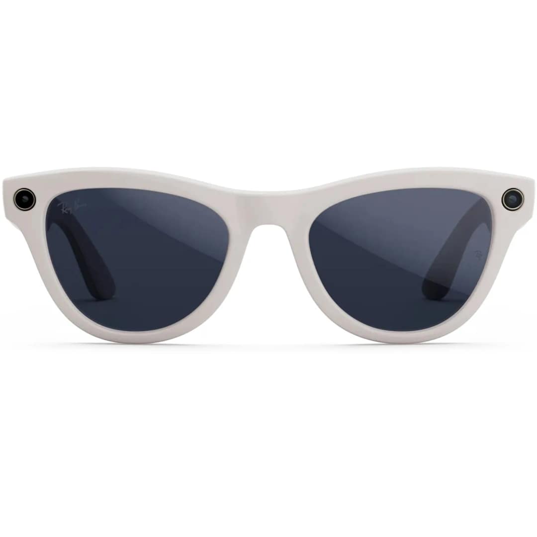 Умные очки Ray-Ban Skyler Shiny Chalky Gray Transitions M, Sapphire — фото 4