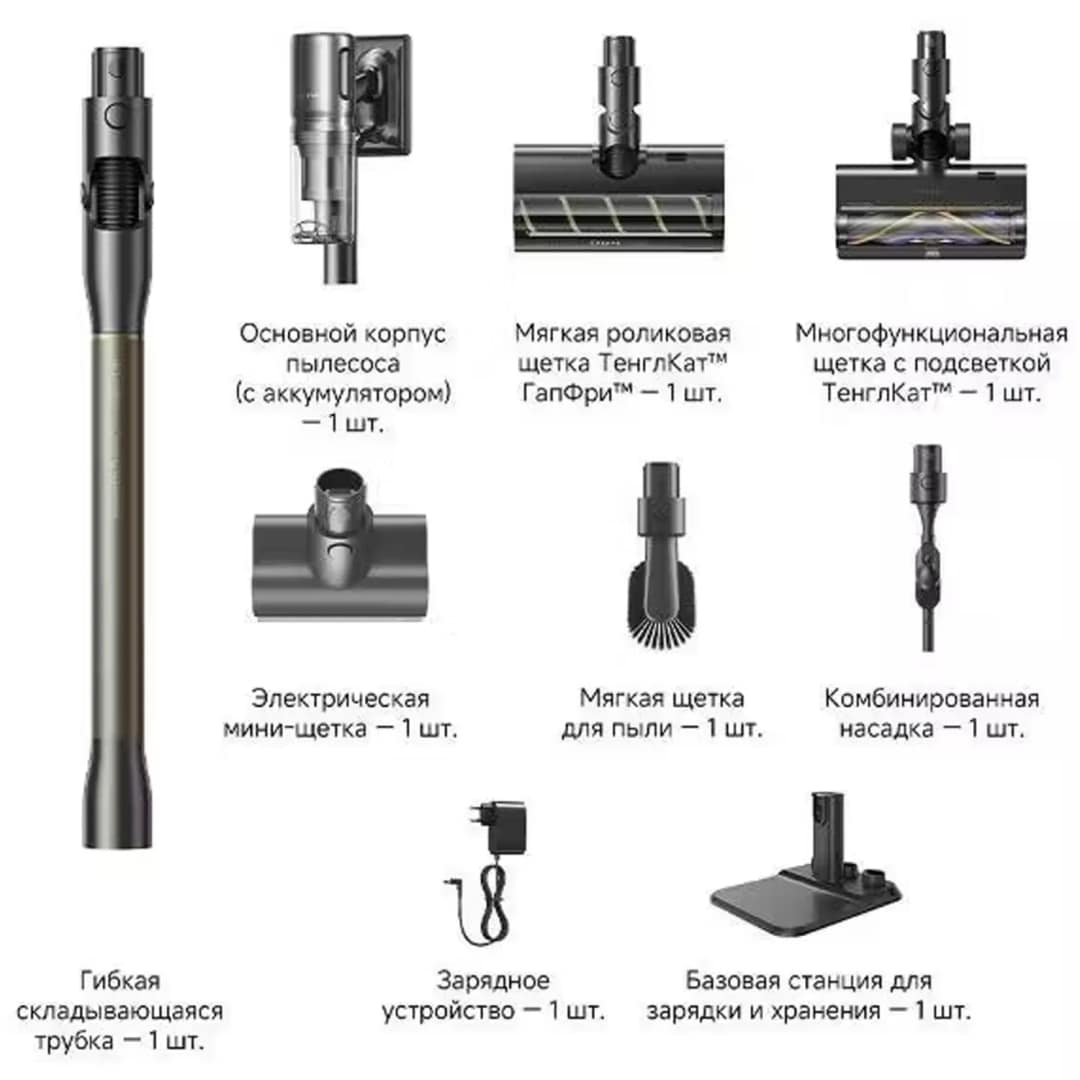 Пылесос Dreame Z40 TangleCut flex Black EAC — фото 6