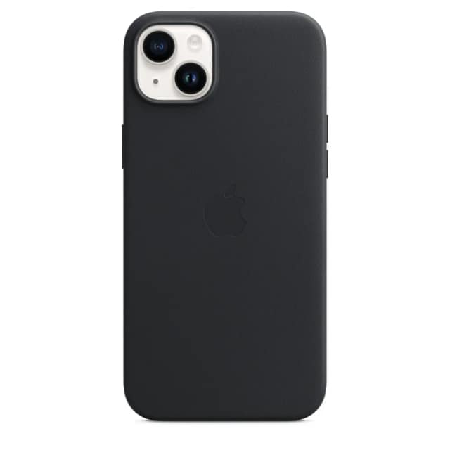 Кожаный чехол Apple для iPhone 14 Plus Midnight, Black