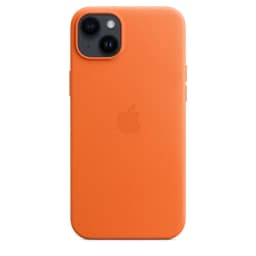 Кожаный чехол Apple для iPhone 14 Plus, Orange — фото 4